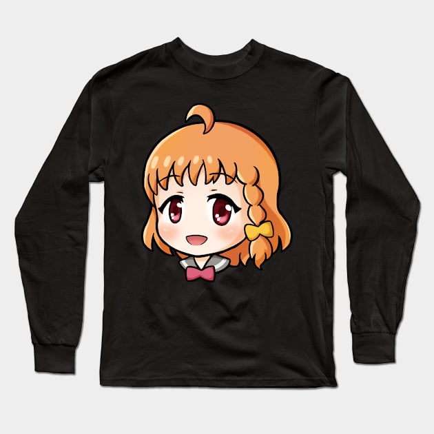 Aqours chibi - Chika Long Sleeve T-Shirt by Fracassa8